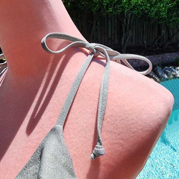 Metalic Racerback Bikini Top - Picture 3 of 4